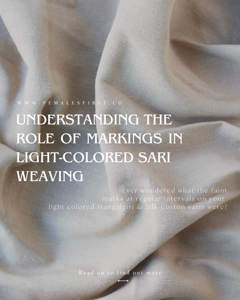 Unveiling the Artistry: Understanding the Markings on Light-Colored Saris During Weaving