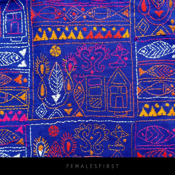 Pure Cotton Fabric w Kaatha Embroidery (II)