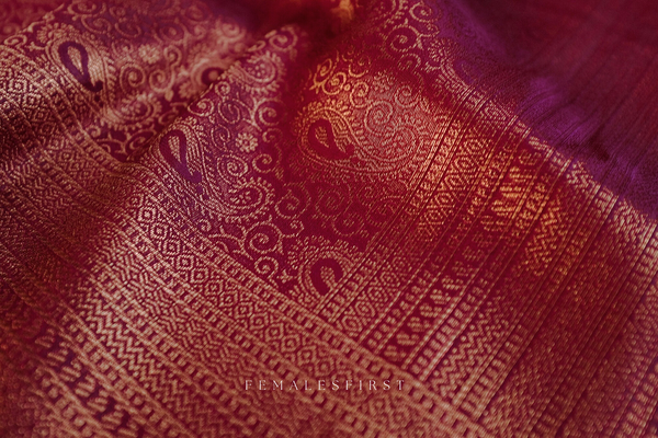 Kubera Pattu in Magenta Purple